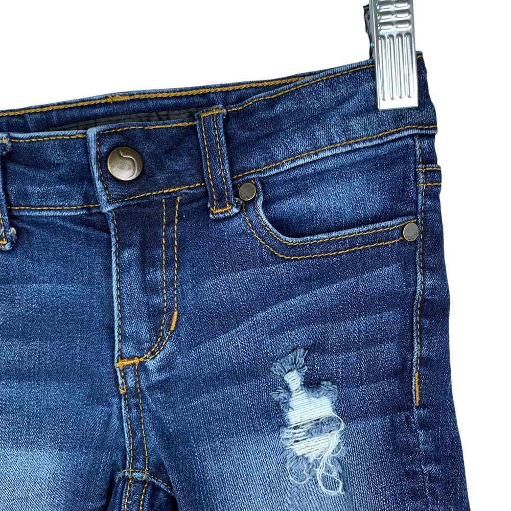 Joe’s Jean Shorts Denim Distressed Adjustable Waist Blue Girls 4 - Picture 2 of 9